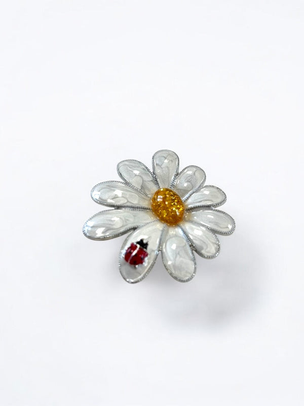 Broche Marguerite - Élégance florale et minimaliste KIBAYA Paris